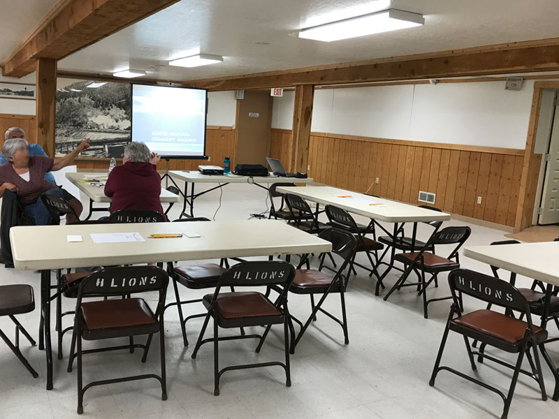 Hellgate Lions Park Bonner: The Event Room set up for a community meeting